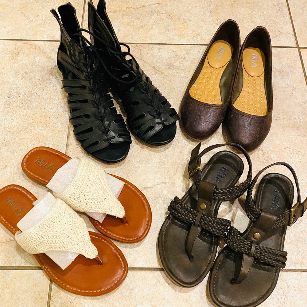 4 gorgeous pairs of MIA Shoes- NEW!